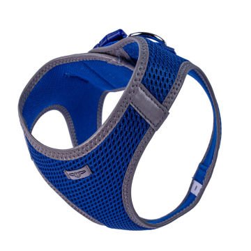 Doggie Havalı Dokumadan Reflektör Serisi El Yapımı Küçük Irk Köpek Göğüs Tasması M 38-44cm - Blue