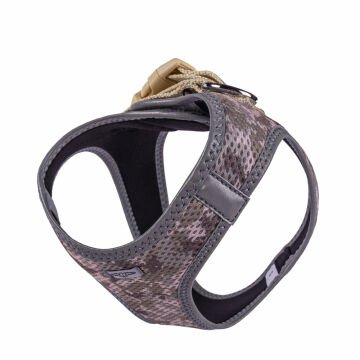 Doggie Havalı Dokumadan Reflektör Serisi El Yapımı Küçük Irk Köpek Göğüs Tasması S 32-38cm - Camo