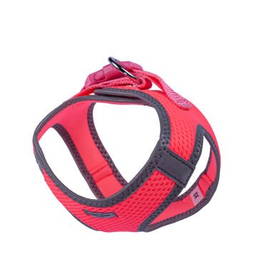 Doggie Havalı Dokumadan Reflektör Serisi El Yapımı Küçük Irk Köpek Göğüs Tasması XS 30-34cm - Pink