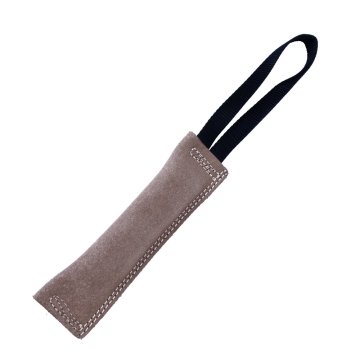 Doggie Eğitim Serisi Gerçek Süet Deriden El Yapımı Köpek Isırma Yastığı 4x18 cm - Beige