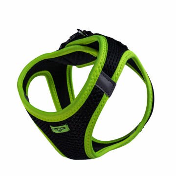 Doggie Havalı Dokumadan Neon Serisi El Yapımı Küçük Irk Köpek Göğüs Tasması S 32-38cm - Yellow