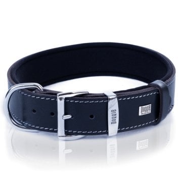 Doggie Konforlu Gerçek Deriden El Yapımı Kemik Süslü Köpek Boyun Tasması