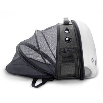 Doggie&Cattie Yeni Fileli Taşıma Sırt Çantası Grey