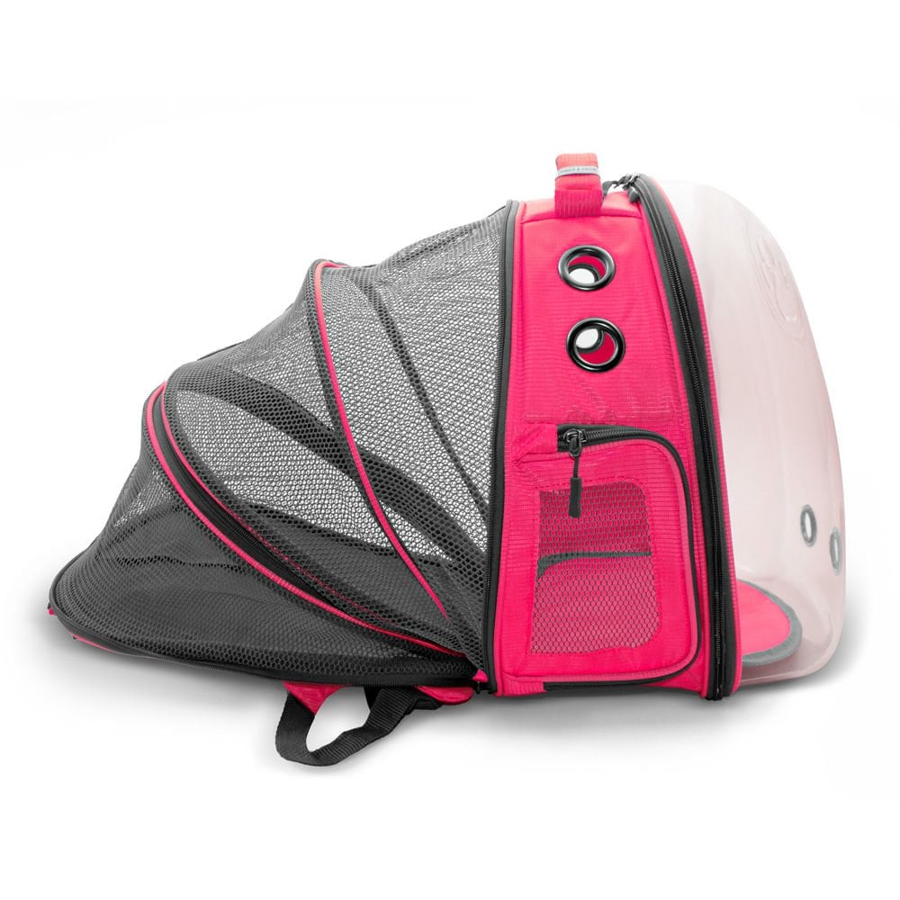 Doggie&Cattie Yeni Fileli Taşıma Sırt Çantası Pink