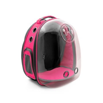Doggie&Cattie Yeni Fileli Taşıma Sırt Çantası Pink