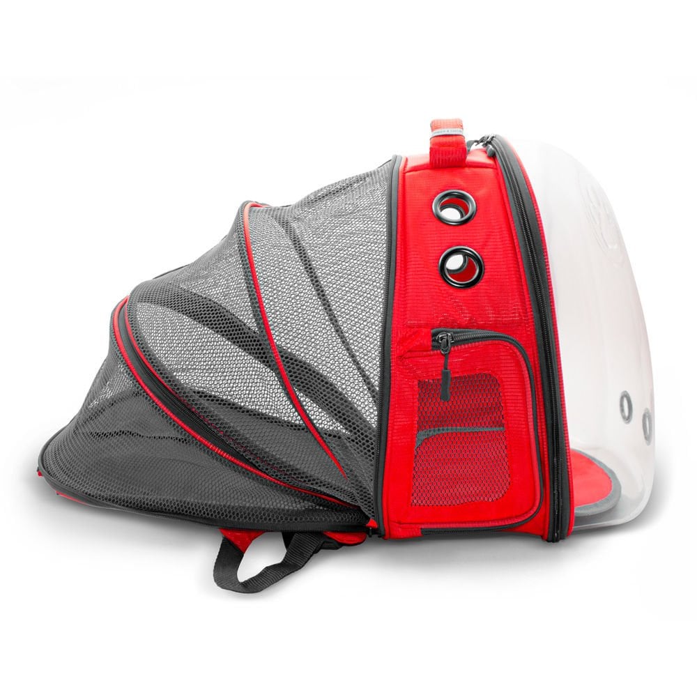 Doggie&Cattie Yeni Fileli Taşıma Sırt Çantası Red