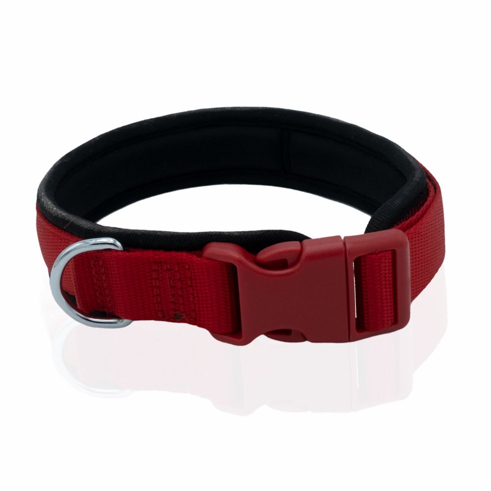 Doggie Havalı Dokumadan El Yapımı Köpek Boyun Tasması 2x35-45cm - Red