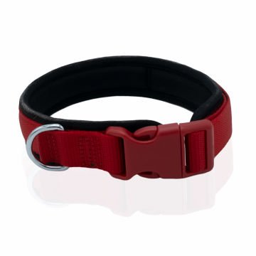 Doggie Havalı Dokumadan El Yapımı Köpek Boyun Tasması 2x35-45cm - Red