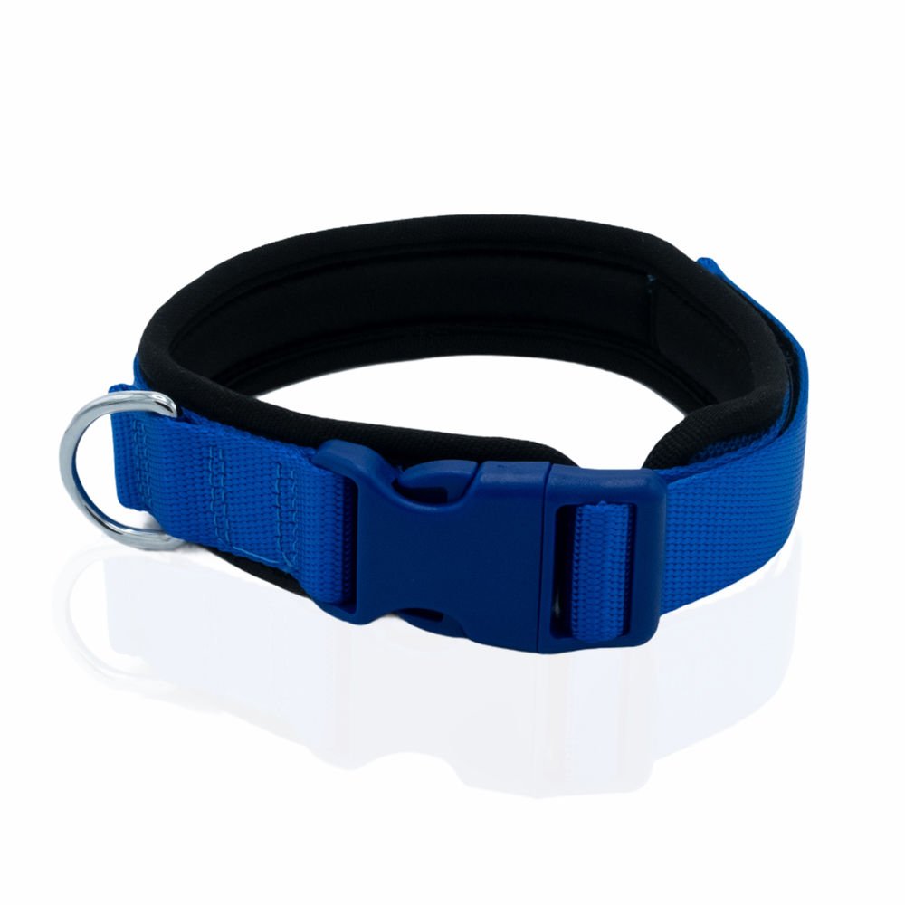 Doggie Havalı Dokumadan El Yapımı Köpek Boyun Tasması 2x35-45cm - Royal Blue