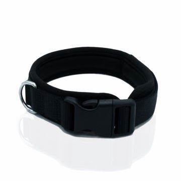 Doggie Havalı Dokumadan El Yapımı Köpek Boyun Tasması 2x35-45cm - Black