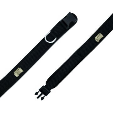 Doggie Havalı Dokumadan El Yapımı Köpek Boyun Tasması 2x35-45cm - Black