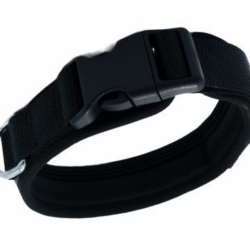 Doggie Havalı Dokumadan El Yapımı Köpek Boyun Tasması 2x35-45cm - Black