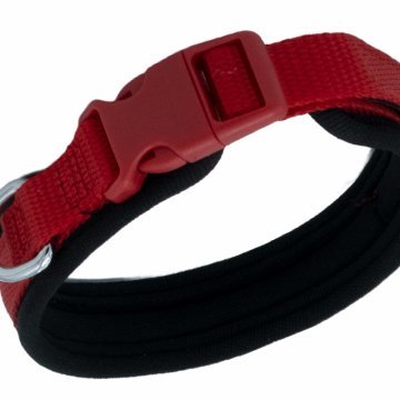 Doggie Havalı Dokumadan El Yapımı Köpek Boyun Tasması 1,5x30-40cm - Red