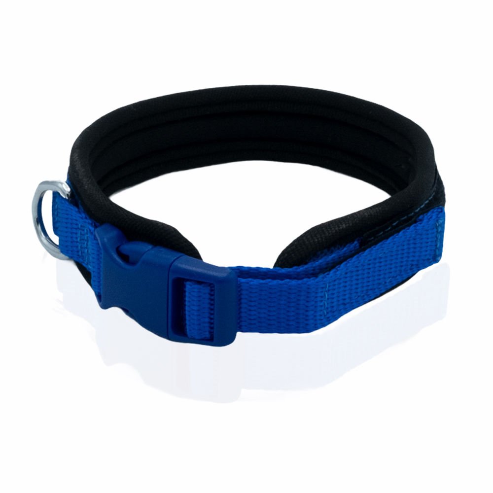 Doggie Havalı Dokumadan El Yapımı Köpek Boyun Tasması 1,5x30-40cm - Royal Blue