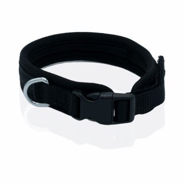 Doggie Havalı Dokumadan El Yapımı Köpek Boyun Tasması 1,5x30-40cm - Black