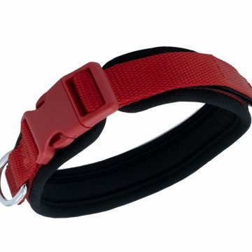 Doggie Havalı Dokumadan El Yapımı Köpek Boyun Tasması 2,5x40-50cm - Red