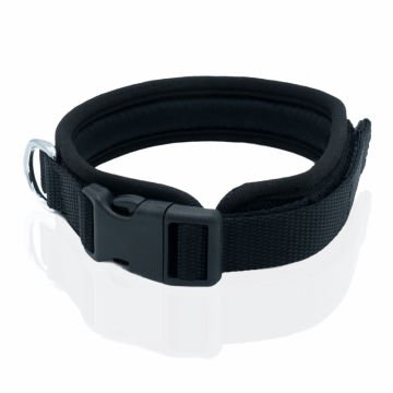 Doggie Havalı Dokumadan El Yapımı Köpek Boyun Tasması 2,5x40-50cm - Black