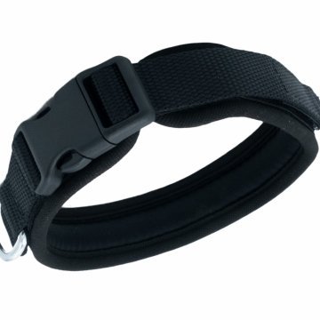 Doggie Havalı Dokumadan El Yapımı Köpek Boyun Tasması 2,5x40-50cm - Black