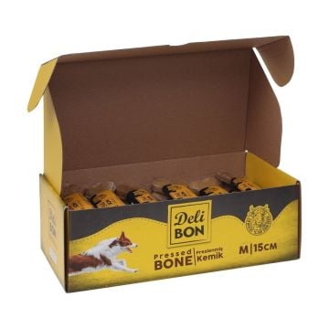 Delibon Kutulu Vakumlu Kemik 15cm 24adet - Natural