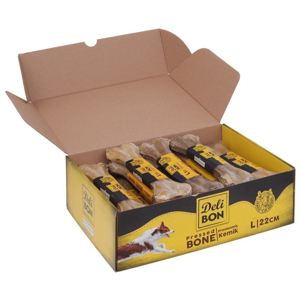 Delibon Kutulu Vakumlu Kemik 22cm 20adet - Natural