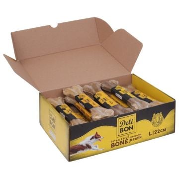 Delibon Kutulu Vakumlu Kemik 22cm 20adet - Natural