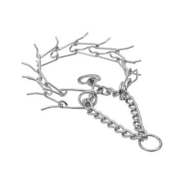 Doggie Eğitim Serisi Dikenli Boğma Zincir Köpek Boyun Tasması 3,5x55cm - Chrome