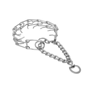 Doggie Eğitim Serisi Dikenli Boğma Zincir Köpek Boyun Tasması 4x60cm - Chrome