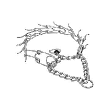 Doggie Eğitim Serisi Dikenli Boğma Zincir Köpek Boyun Tasması 4x60cm - Chrome