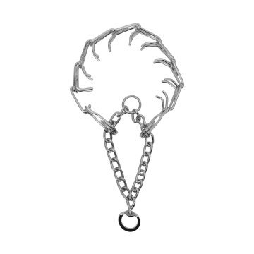 Doggie Eğitim Serisi Dikenli Boğma Zincir Köpek Boyun Tasması 4x60cm - Chrome