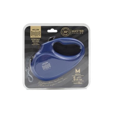 Doggie Master Serisi Otomatik Uzatma Tasması M-25kg-5mt - Royal Blue