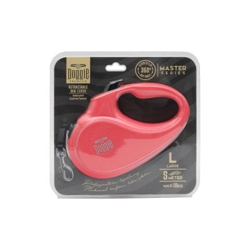 Doggie Master Serisi Otomatik Uzatma Tasması L-50kg-5mt - Pink