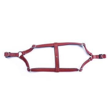 Doggie Konforlu Gerçek Deriden El Yapımı Ronin Model Köpek Göğüs Tasması