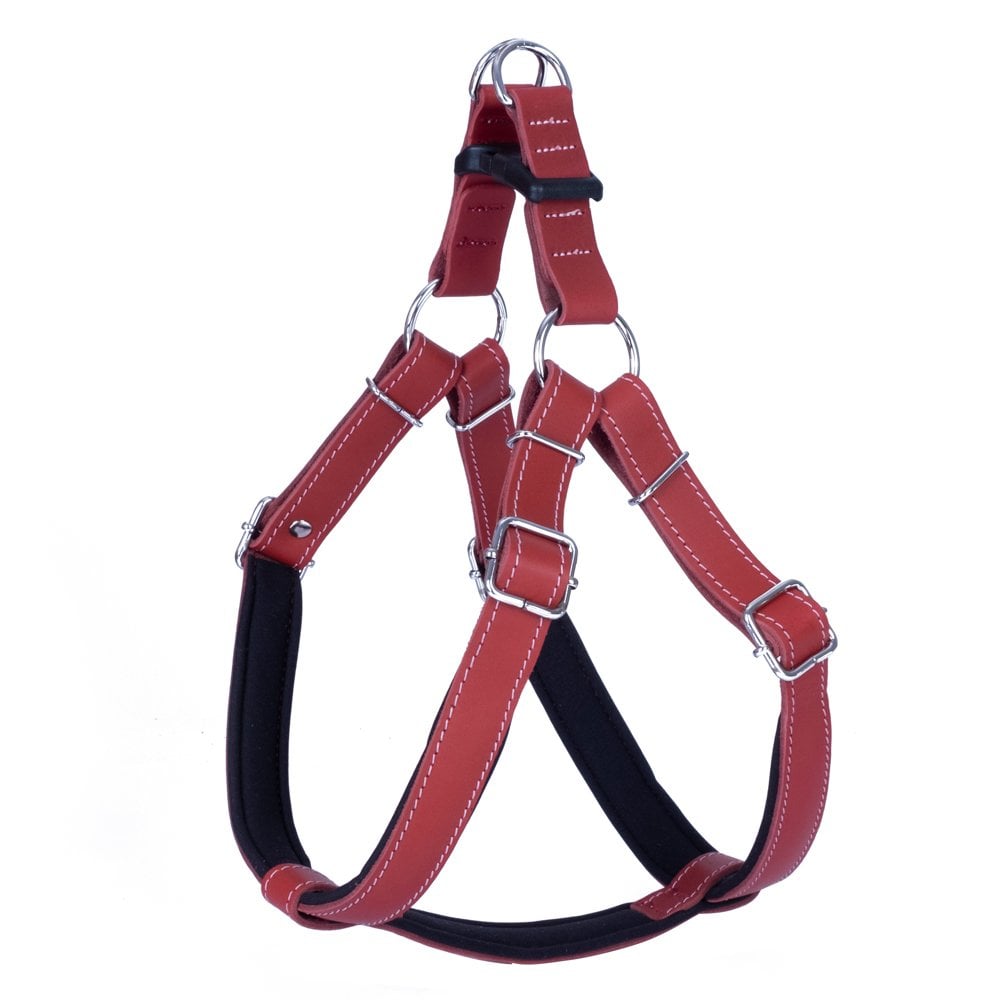 Doggie Konforlu Gerçek Deriden El Yapımı Ronin Model Köpek Göğüs Tasması