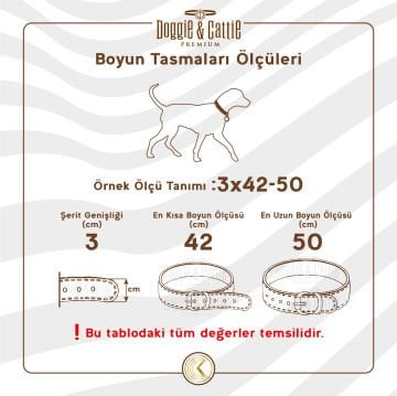 Doggie Konforlu Dokumadan El Yapımı Köpek Boyun Tasması