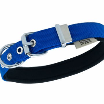 Doggie Konforlu Dokumadan El Yapımı Köpek Boyun Tasması 2x35-40cm - Royal Blue