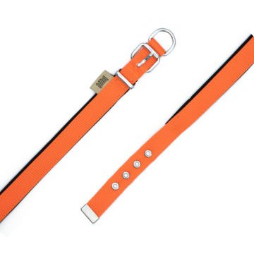 Doggie Konforlu Dokumadan El Yapımı Köpek Boyun Tasması 2x35-40cm - Orange