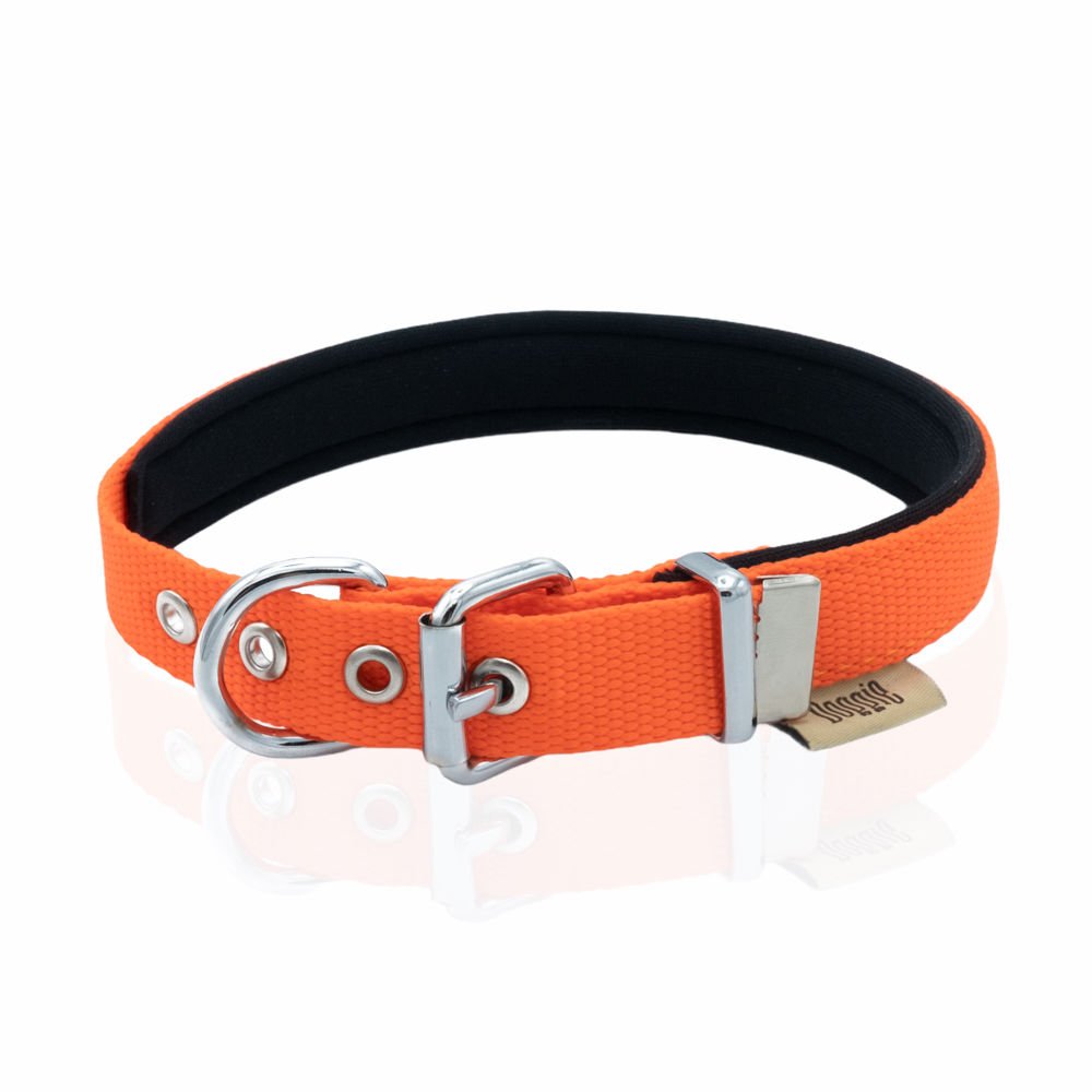 Doggie Konforlu Dokumadan El Yapımı Köpek Boyun Tasması 2x30-35cm - Orange