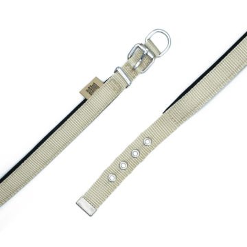 Doggie Konforlu Dokumadan El Yapımı Köpek Boyun Tasması 2x35-40cm - Khaki