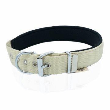 Doggie Konforlu Dokumadan El Yapımı Çivili Köpek Boyun Tasması 3x42-50cm - Khaki