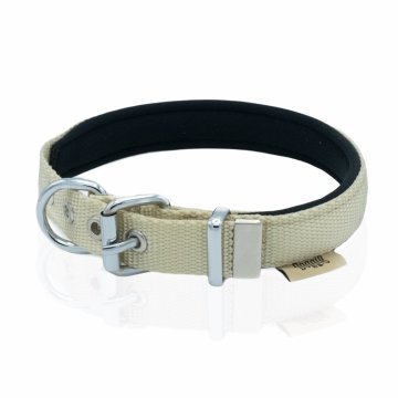 Doggie Konforlu Dokumadan El Yapımı Kemik Süslü Köpek Boyun Tasması 2x35-40cm - Khaki