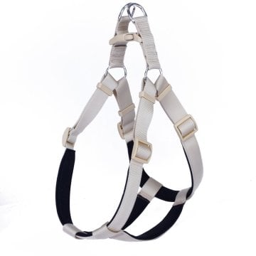 Doggie Konforlu Dokumadan El Yapımı Ronin Model Köpek Göğüs Tasması 3XL-3x75-85cm - Khaki