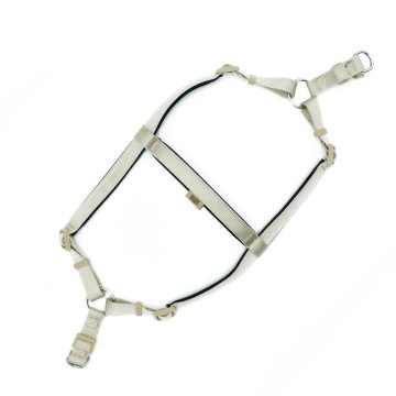 Doggie Konforlu Dokumadan El Yapımı Ronin Model Köpek Göğüs Tasması L-2x55-65cm - Khaki