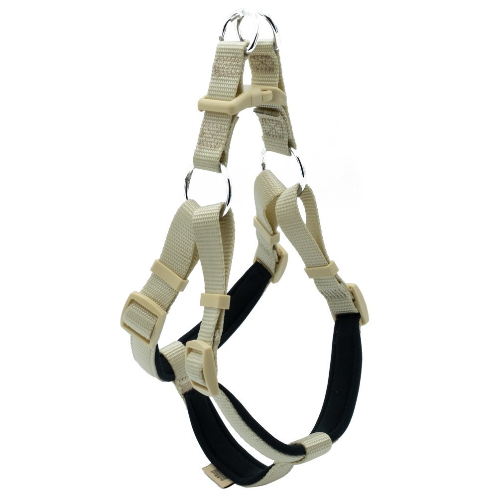 Doggie Konforlu Dokumadan El Yapımı Ronin Model Köpek Göğüs Tasması M-2x45-55cm - Khaki