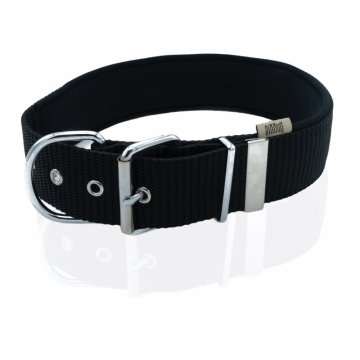 Doggie Konforlu Dokumadan El Yapımı Çivili Köpek Boyun Tasması 5x60-70cm - Black