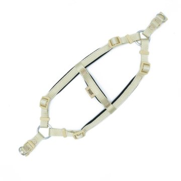 Doggie Konforlu Dokumadan El Yapımı Ronin Model Köpek Göğüs Tasması S-1,5x40-45cm - Khaki