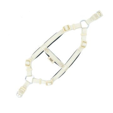 Doggie Konforlu Dokumadan El Yapımı Ronin Model Köpek Göğüs Tasması XS-1,5x35-45cm - Khaki