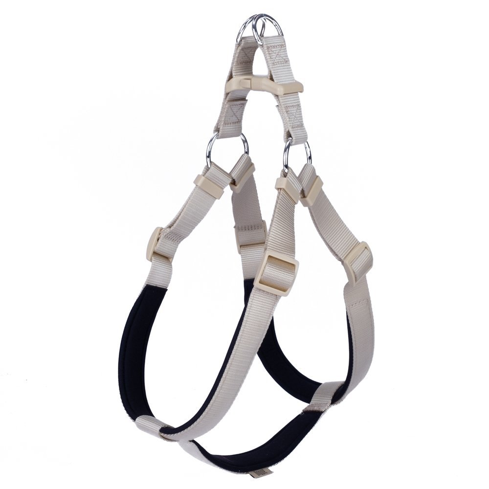 Doggie Konforlu Dokumadan El Yapımı Ronin Model Köpek Göğüs Tasması XXL-2,5X70-80cm - Khaki