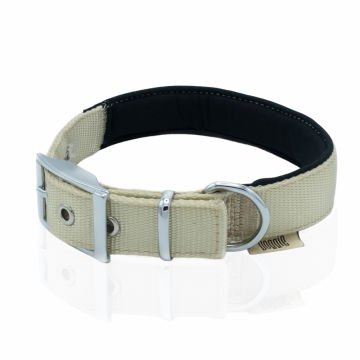 Doggie Elit Dokumadan El Yapımı Köpek Boyun Tasması 2,5x37-45cm - Khaki