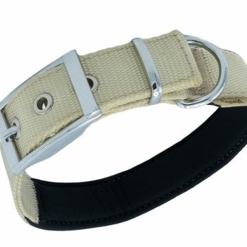 Doggie Elit Dokumadan El Yapımı Köpek Boyun Tasması 2,5x42-50cm - Khaki