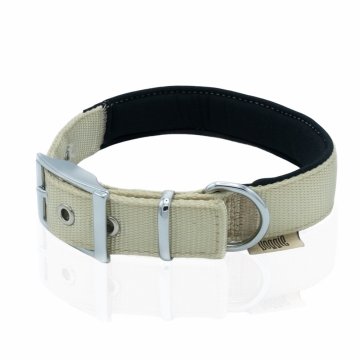 Doggie Elit Dokumadan El Yapımı Köpek Boyun Tasması 2,5x42-50cm - Khaki